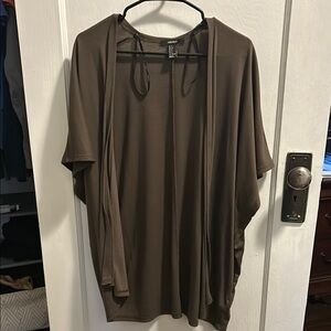 Brown Draped Top